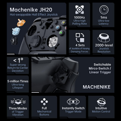 Machenike G6 Pro Tri-mode Contrroller Black