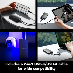 LEXAR SL300 PORTABLE SSD 2TB 1050MB READ/1000MB WRITE