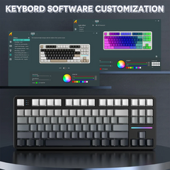 ATTACK SHARK X87 RGB Wireless Keyboard – Strawberry Linear Switch | Moonlit Night