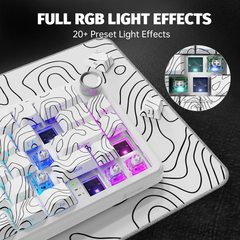 ATTACK SHARK X65 PRO HE MAGNETIC SWITCH KEYBORAD White Contours