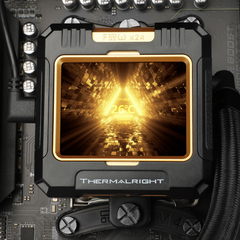 Thermalright Frozen Warframe 420 ARGB AIO Liquid CPU Cooler – 140mm PWM Fans, Black