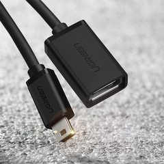 UGREEN US249 Mini USB 5Pin Male To USB 2.0 A Female OTG Cable 10CM
