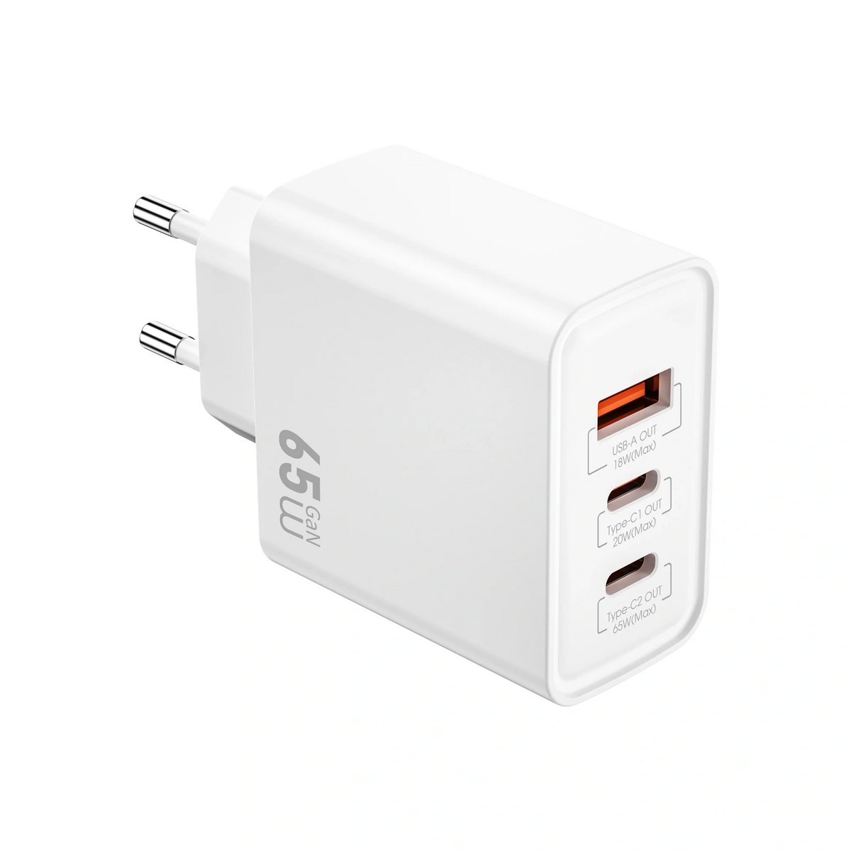 WIWU Wi-G005 EU 65W Essen GaN Fast Charger 1A+2C