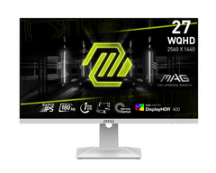 MSI MAG 274QRFW 27" Rapid IPS WQHD 2K , 200Hz, 0.5ms Response Gaming Monitor - White