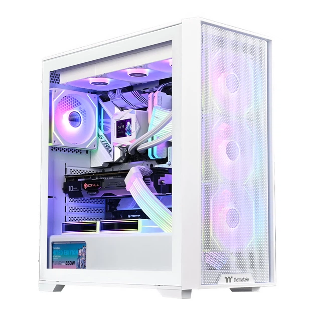 THERMALTAKE S-M Steel Shadow ATX GAMING CASE MESH - White