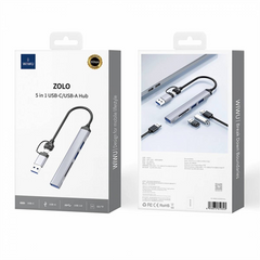 WIWU Wi-HB003 ZOLO 5 in 1 USB-C/USB-A HUB