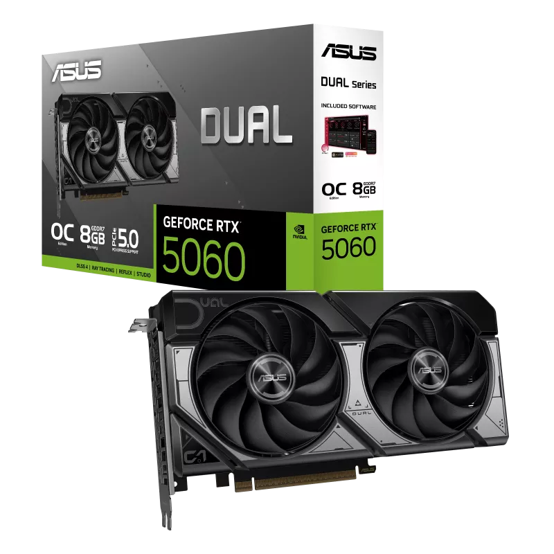 ASUS Dual GeForce RTX™ 5060 8GB GDDR7 OC Edition- Graphics Card