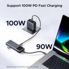 UGREEN 6-in-1 Uno USB-C Multiport Adapter – HDMI, 2x USB-A 3.2, 2x USB-C 3.2, PD, Grey