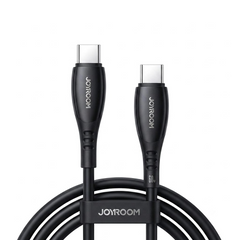 JOYROOM S-A59 Vibrant Series 60W Fast Charging Data Cable (Type-C to Type-C) - WHITE - BLACK