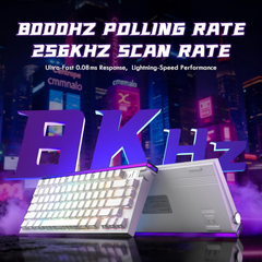 ATTACK SHARK R85 HE WIRD MAGNETIC SWITCH KEYBOARD White Contour