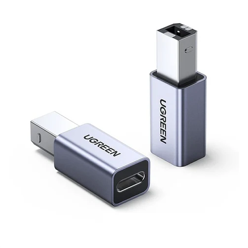UGREEN 20120 USB-C Female to USB-B Male Printer Adapter – USB 2.0, Aluminum Case