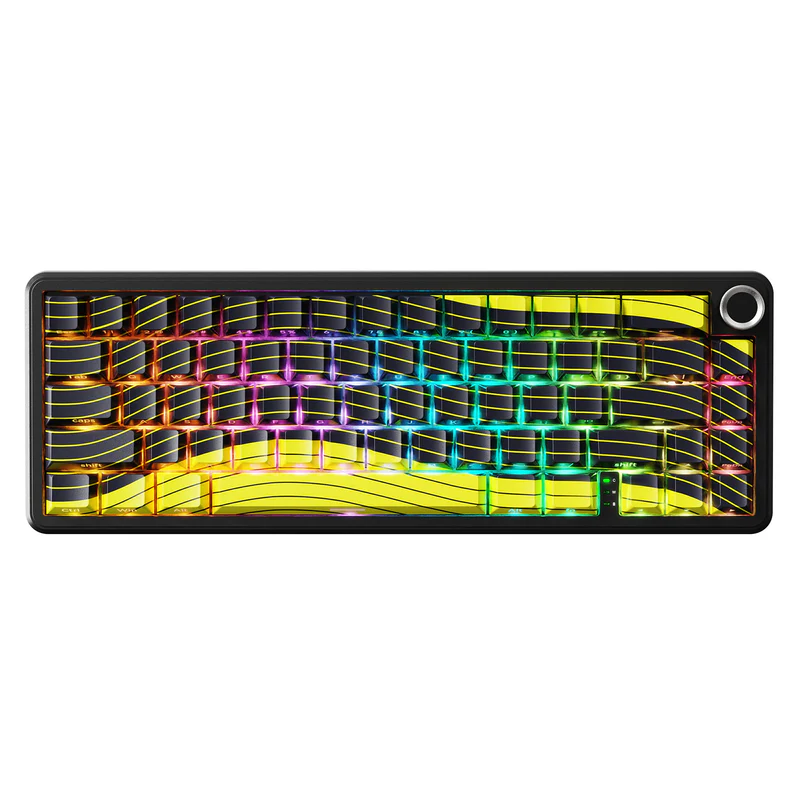 ATTACK SHARK X65 PRO HE MAGNETIC SWITCH KEYBORAD BLACK YALLOW