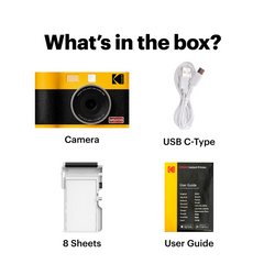 Kodak Mini Shot 2 Era MS200 Camera & Photo Printer – 2.1x3.4", Bluetooth, Black