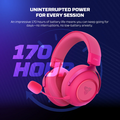 FANTECH ORBITA WHG07 WIRELESS TRI MODE PINK GAMING HEADSET