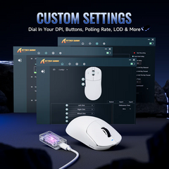 ATTACK SHARK X8 SE Wireless Gaming Mouse - White