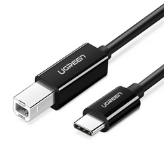 UGREEN USB-C to USB-B 2.0 Printer Cable 2m (Black）