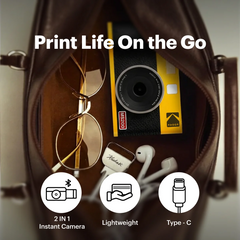 Kodak Mini Shot 2 Era MS200 Camera & Photo Printer – 2.1x3.4", Bluetooth, Black