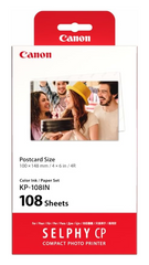CANON SELPHY CP KP-108IN COMPACT PHOTO PRINTER INK PAPER SET
