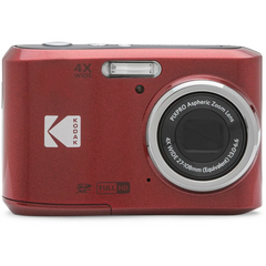 Kodak PIXPRO FZ45 Compact Digital Camera – 4x Optical Zoom, 16MP, AA Batteries, Red