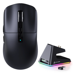 ATTACK SHARK X6 PAW-3395 Wireless Gaming Mouse - Black