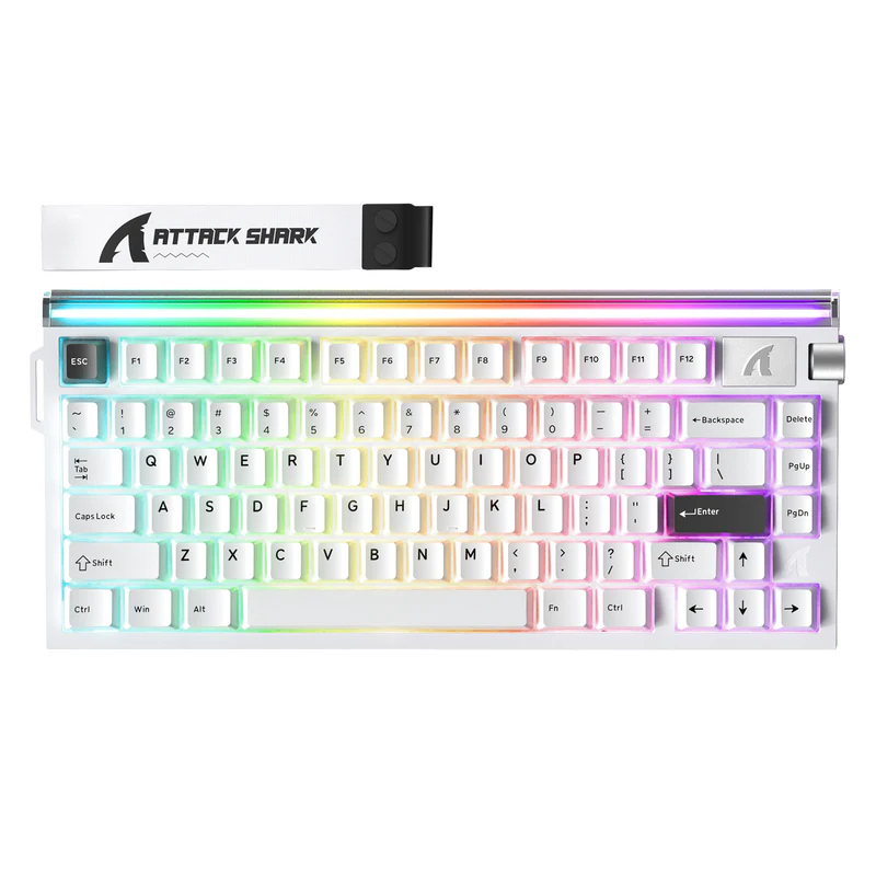 ATTACK SHARK R85 HE WIRD MAGNETIC SWITCH KEYBOARD WHITE