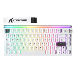 ATTACK SHARK R85 HE WIRD MAGNETIC SWITCH KEYBOARD WHITE