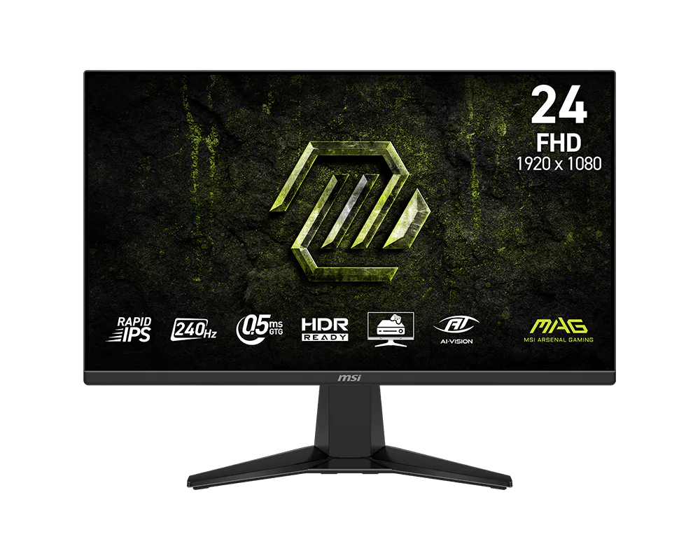 MSI MAG 245F X24 240HZ FHD 0.5ms (GtG, Min.) HDR GAMING MONITOR