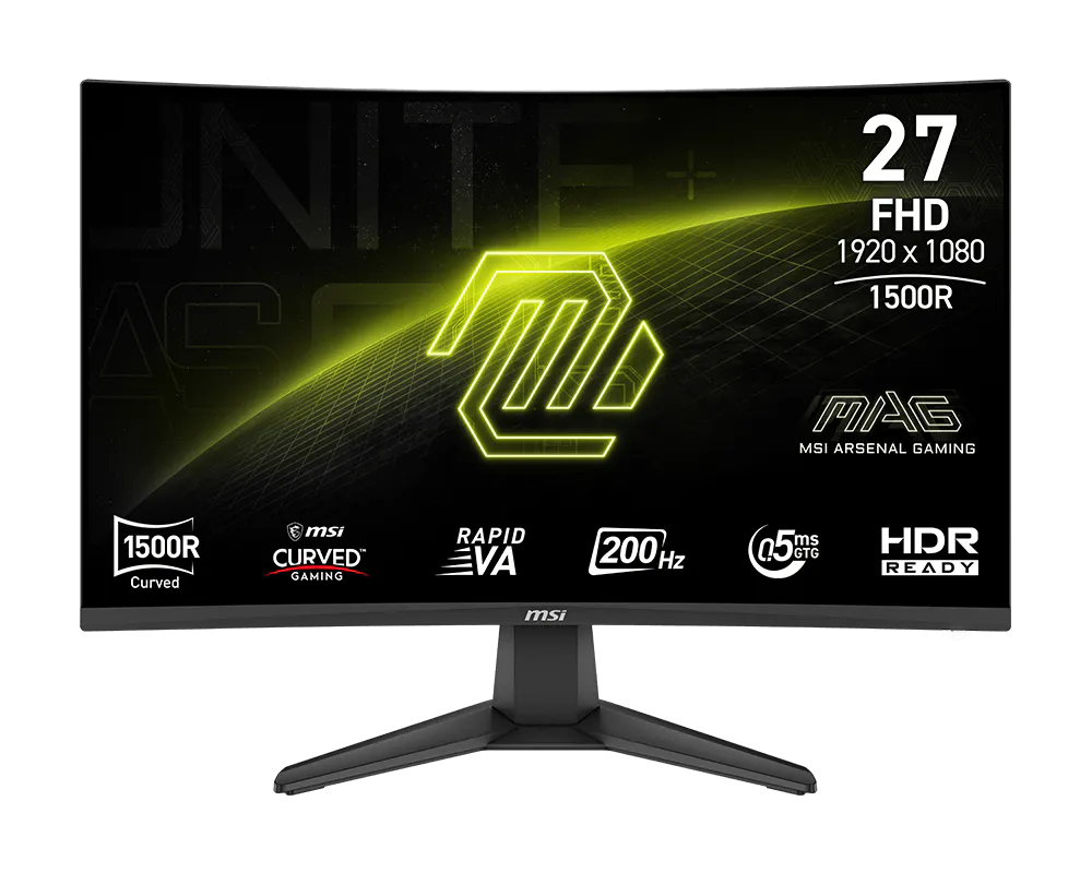 MSI MAG 276CF E20 Curved Rapid VA FHD , 200Hz, 0.5ms Response, HDR Ready Gaming Monitor