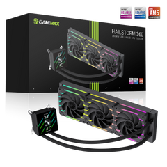GAMEMAX HAILSTORM 360 LCD BLACK LIQUID COOLING