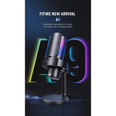Fifine A9 AmpliGame RGB Microphone – Black
