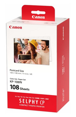 CANON SELPHY CP KP-108IN COMPACT PHOTO PRINTER INK PAPER SET