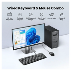 UGREEN MK330 KAYBOARD+MOUSE WIRED