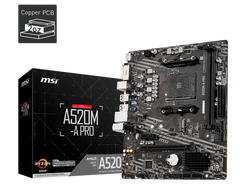 MSI A520-A PRO AMD AM4 MOTHERBOARD