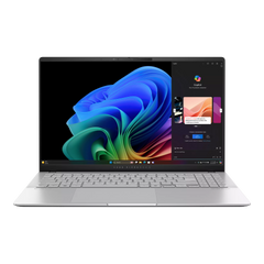 ASUS Vivobook S 15 OLED (S5507QA-MA006W) | Snapdragon® X Elite X1E 78 100 , 16GB DDR5X , 15.6 inch 3K OLED 120Hz / LAPTOP - Cool Sliver