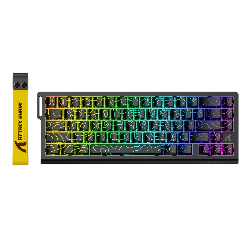 ATTACK SHARK X68 HE MAGNITC SWITCH KEYBORAD Black Contours