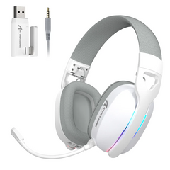 ATTACK SHARK L90 Foldable RGB Ultra-Light Tri-Mode Gaming Headset / White