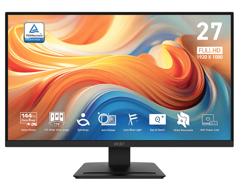 MSI PRO MP273L E14 27" FHD IPS Business Monitor – 144Hz