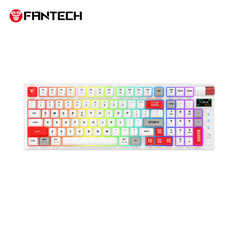 FANTECH ATOM PRO MK918 Mechanical Keyboard – White (Blue Switch)