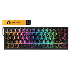 Attack Shark X68 Pro HE Tri-Mode Keyboard – Rapid Trigger, Black Contour Line