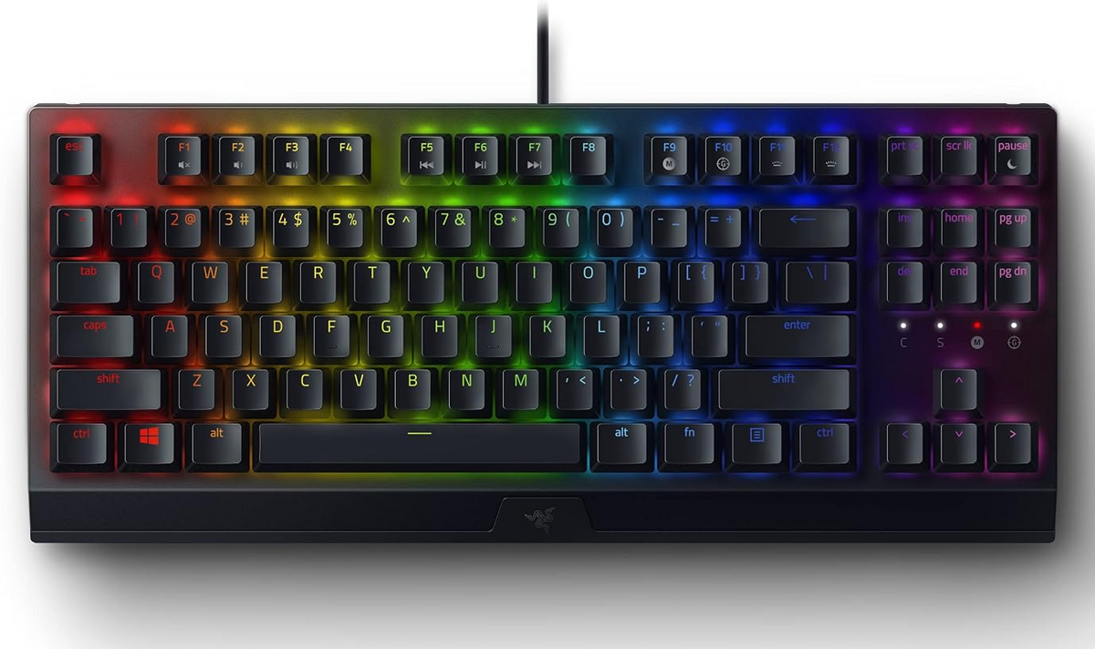 Razer BlackWidow V3 Tenkeyless Mechanical Gaming Keyboard – Yellow Switch, Chroma RGB