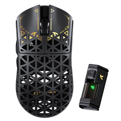 Attack Shark R5 Ultra-Lightweight Wireless Gaming Mouse – Honeycomb Shell, Black