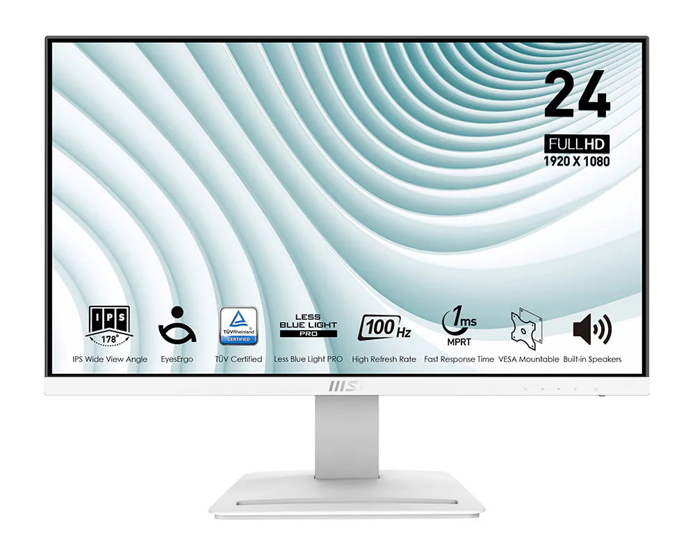MSI PRO MP243XW 100HZ IPS FHD 1ms Monitor