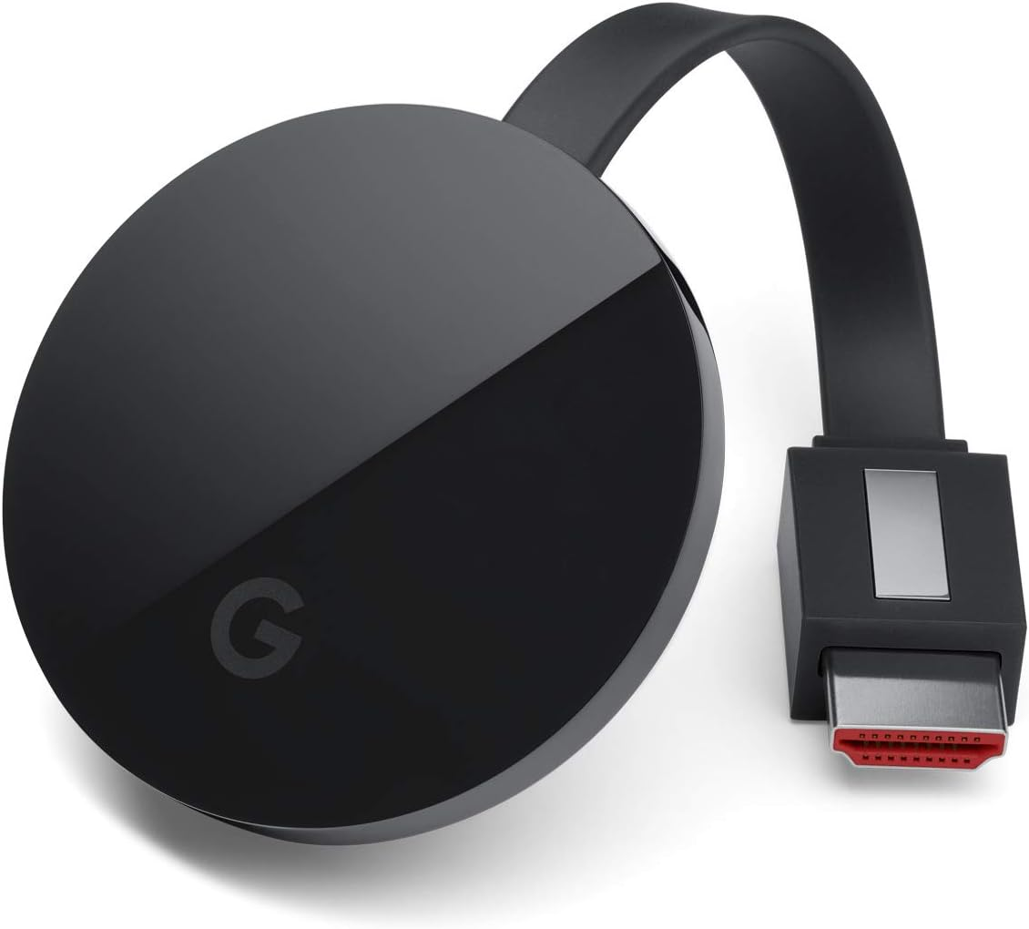 Google Chromecast Ultra 4K Smart TV Streaming Stick - Black