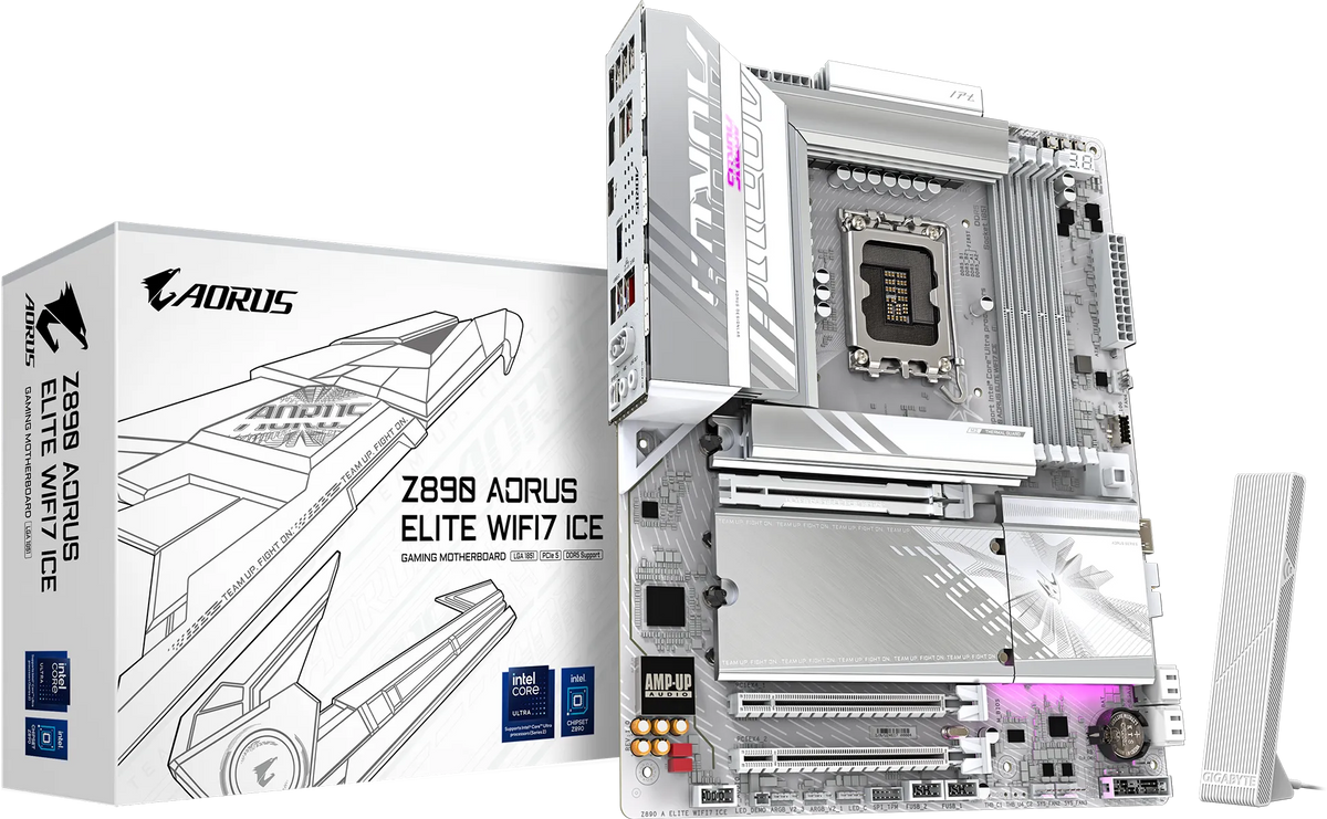 Gigabyte Z890 AORUSELITE WF7 ICE Intel LGA 1851 ATX MOTHERBOARD