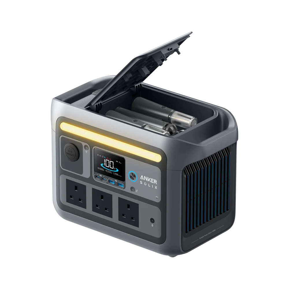 Anker SOLIX C800X 768Wh 1200W Power Station – A1755211, Black