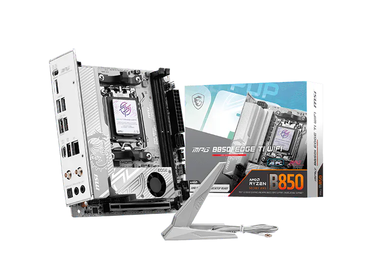 MSI MPG B850I EDGE TI WIFI Supports AMD Ryzen™ 9000/ 8000/ 7000 Series Desktop Processors Socket AM5MOTHERBOARD