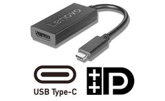 Lenovo Usb C Male To Displayport Female Adapter 200mm Support 4k Black