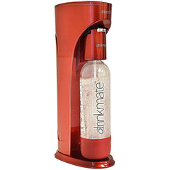 Drinkmate Water & Soda Machine, Carbonates Any Drink , Cylinder Included Red