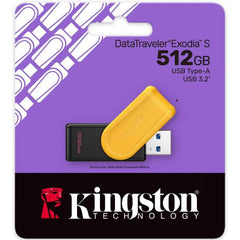 Kingston Datatraveler Exodia S Usb Stick 512gb Usb 3.2 Gen 1 Usb Type A Black/yellow