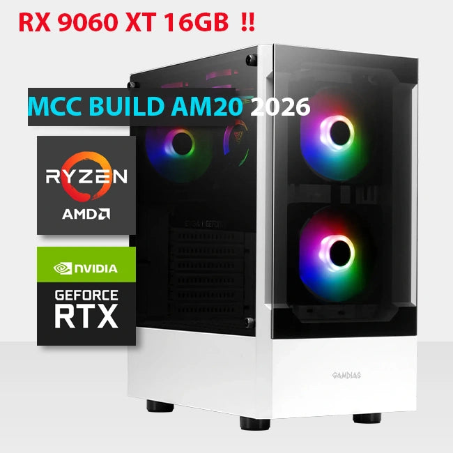Am20 26 as Gaming Pc Build || Amd Ryzen 5 9600x 6 Core Sapphire Amd Radeon Rx 9060 Xt 16gb Gaming Oc Gddr6 Graphics Card